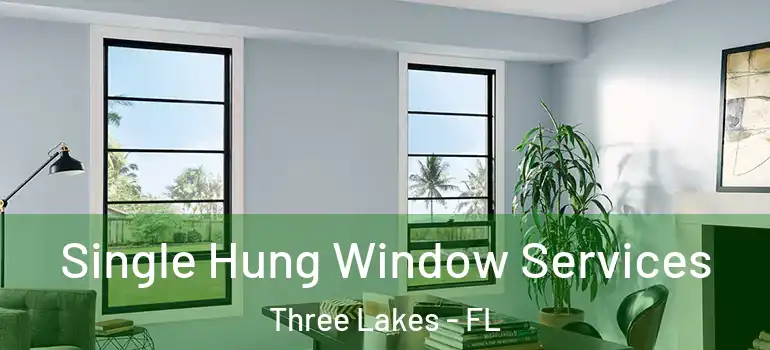 Single Hung Window Services Three Lakes - FL